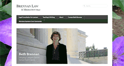 Desktop Screenshot of brennanlawandmediation.com